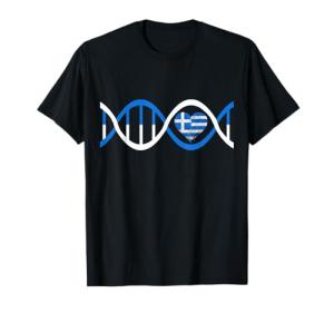 Heart of Greece DNA Strand T-Shirt