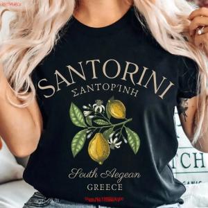 Santorini Vintage Soft Cotton T-Shirt