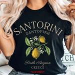 Santorini Vintage Soft Cotton T-Shirt