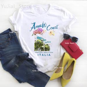 Santorini Flowers Graphic Print Women's T-Shirt