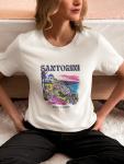 Santorini Greece T-Shirt | Greek Island Souvenir