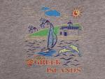 Vintage Greek Islands Nautical Tee with Dolphins