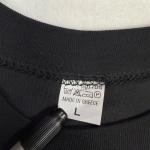 Men's Black T-Shirt with Greek Islands and Anchor