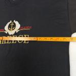 Men's Black T-Shirt with Greek Islands and Anchor