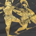 Achilles and Penthesilea Greek Graphic T-Shirt