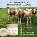 Beef Tallow Sunscreen with Zinc Oxide Protection