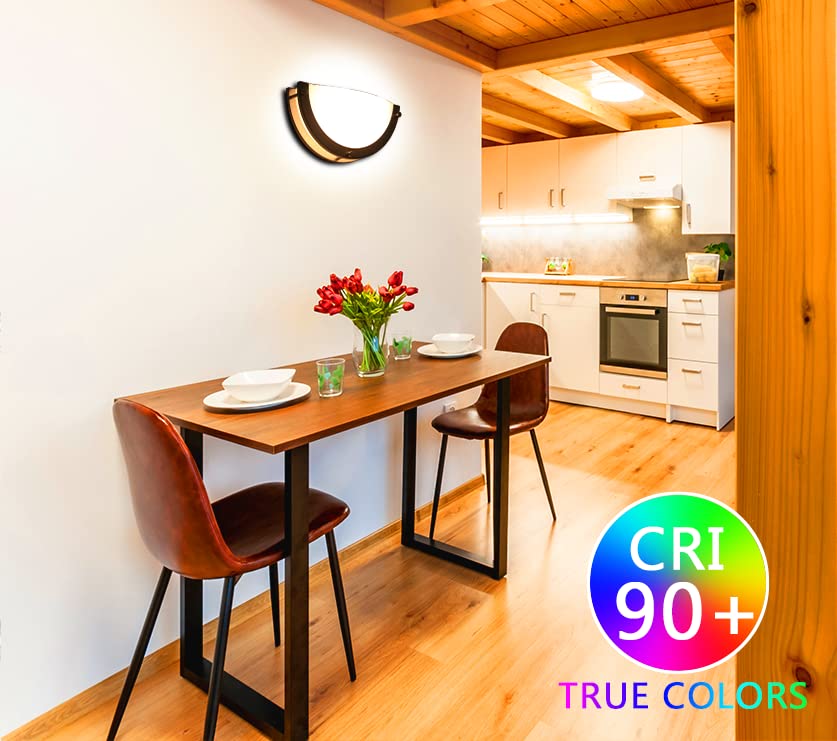 12-Inch Dimmable LED Wall Sconce in Brushed Nickel