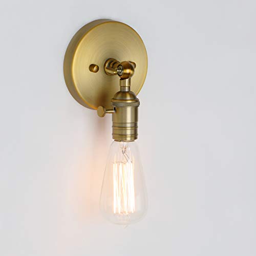 Minimalist Antique Wall Sconce with On/Off Switch