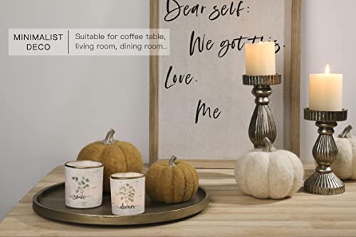 Large Round Gold Tray for Nordic Living Room