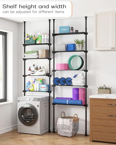 5-Tier Adjustable Metal Storage Shelf Unit