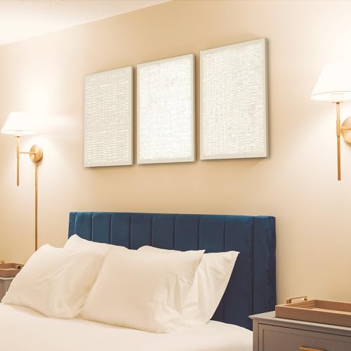 Framed Set of 3 Neutral Abstract Wall Art