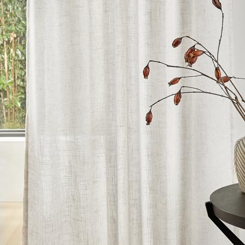 Natural Linen Curtains for Nordic Living Rooms