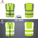 High Visibility Reflective Safety Vest with Pockets