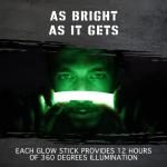 12 Ultra Bright Glow Sticks for Emergencies