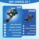 WUITIN Heavy Duty Long Arm Phone Holder