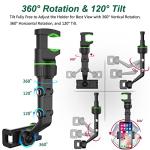 360° Rotating Rearview Mirror Phone Mount Holder
