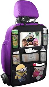 Backseat Car Organizer with Tablet Holder for Kids