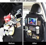 Backseat Car Organizer with Tablet Holder for Kids