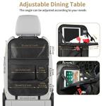 Car Backseat Organizer with Tablet Holder and Tray