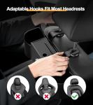 3-in-1 Car Organizer with Cup Holders & Hooks
