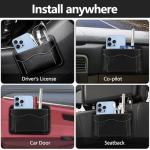 Car Side Pocket Organizer - Mini Leather Storage Bag
