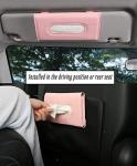 Pink Car Visor Tissue Dispenser and Mask Holder
