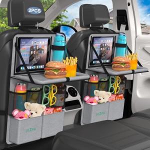 Car Backseat Organizer with Tablet Holder & Tray