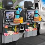 Car Backseat Organizer with Tablet Holder & Tray