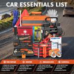 Complete Car Emergency Kit with Air Compressor
