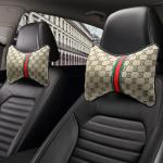KANYO-AUTO Beige Steering Wheel Cover and Cushions