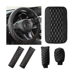AICEL Leather Car Accessories Set for All Vehicles