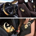 Moon Butterfly Flower Car Seat Cover Set
