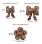 Plush Leopard Car Seat Covers Set - Velvet