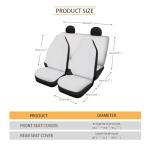 Moon Butterfly Flower Car Seat Cover Set