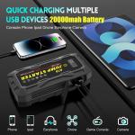 Powerful 3000A Jump Starter with Fast Charger