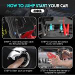Powerful 3000A Jump Starter with Fast Charger