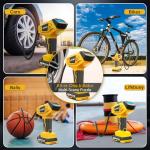 Portable Tire Inflator with Dual Power and Gauge