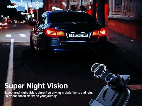 Pelsee P10 2.5K Dash Cam with Dual Cameras