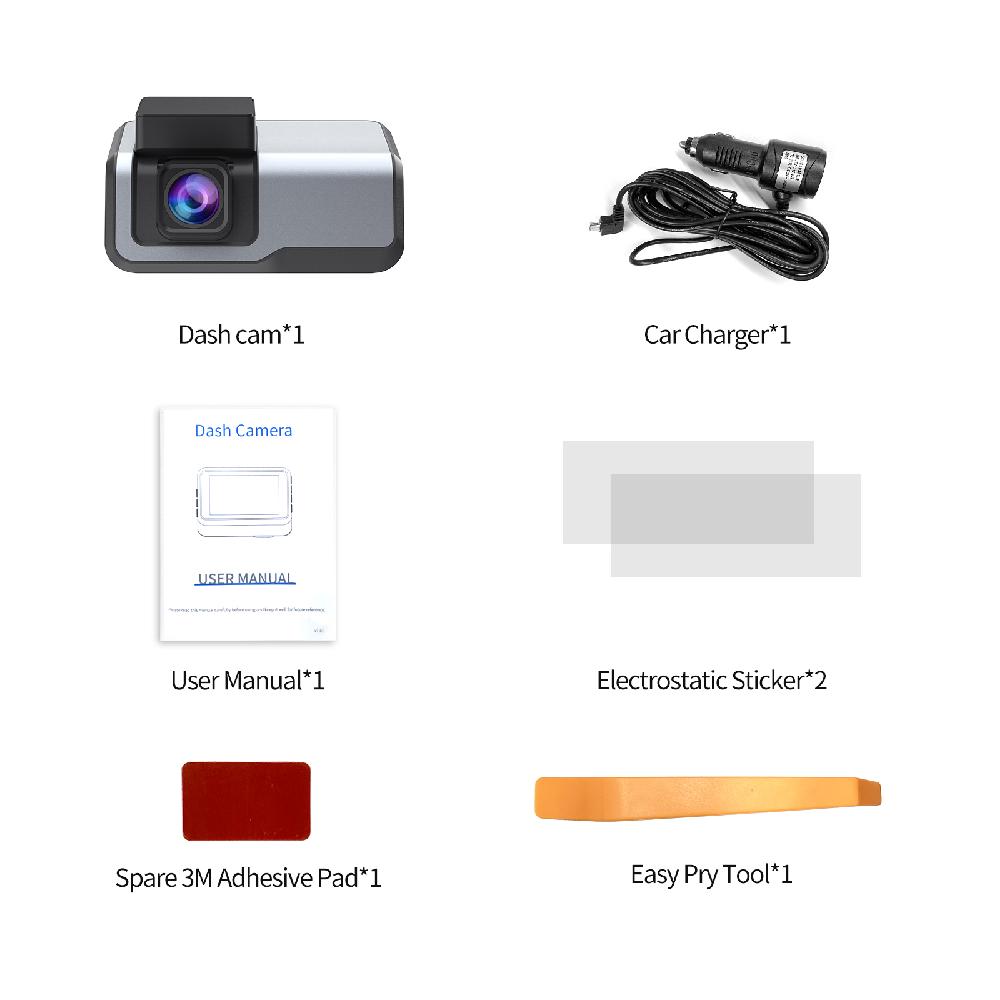 Ecomoment 2.5K HD Car Dash Cam with Night Vision