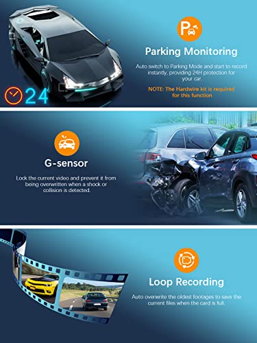 ARIFAYZ WiFi FHD 1080P Dash Cam for Cars