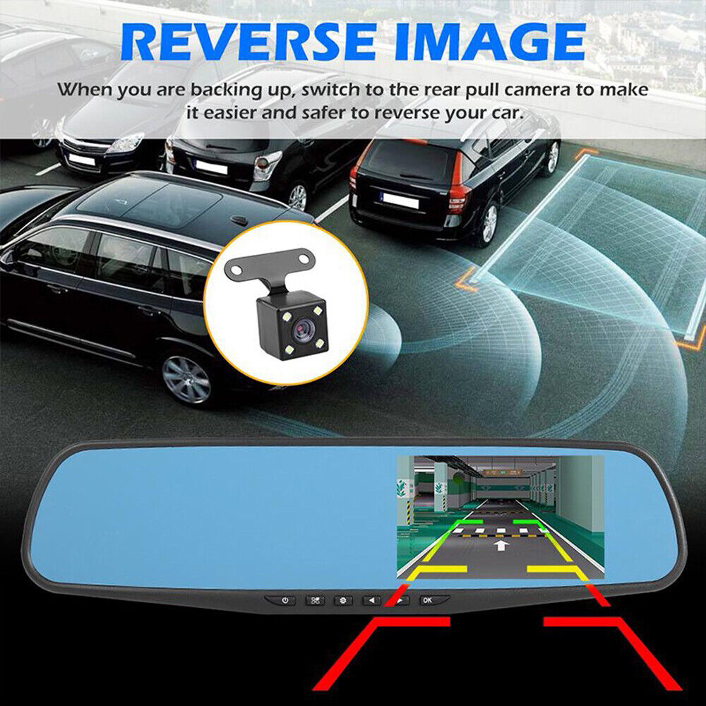 1080P HD Dual Dash Cam for Cars