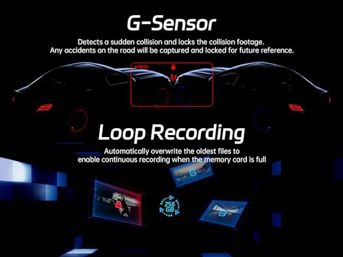 4K Dual Dash Cam with Night Vision and Wi-Fi