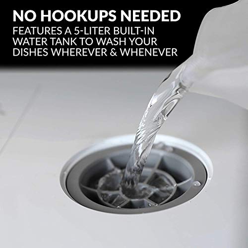 Portable Countertop Dishwasher with Built-in Water Tank