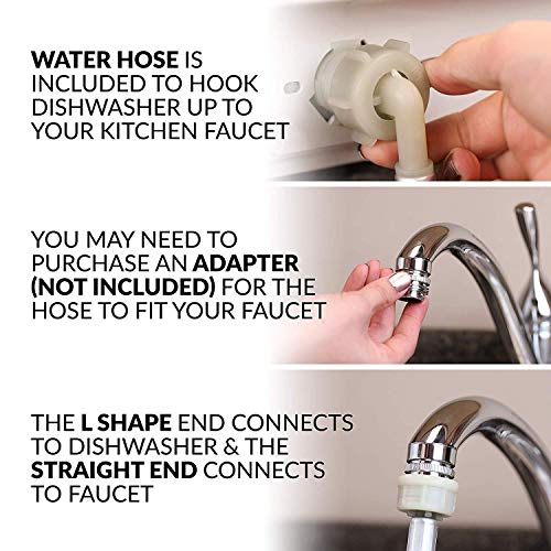 Portable Countertop Dishwasher with Built-in Water Tank