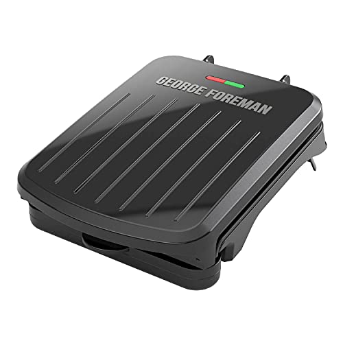 George Foreman 760W Black Plate Grill