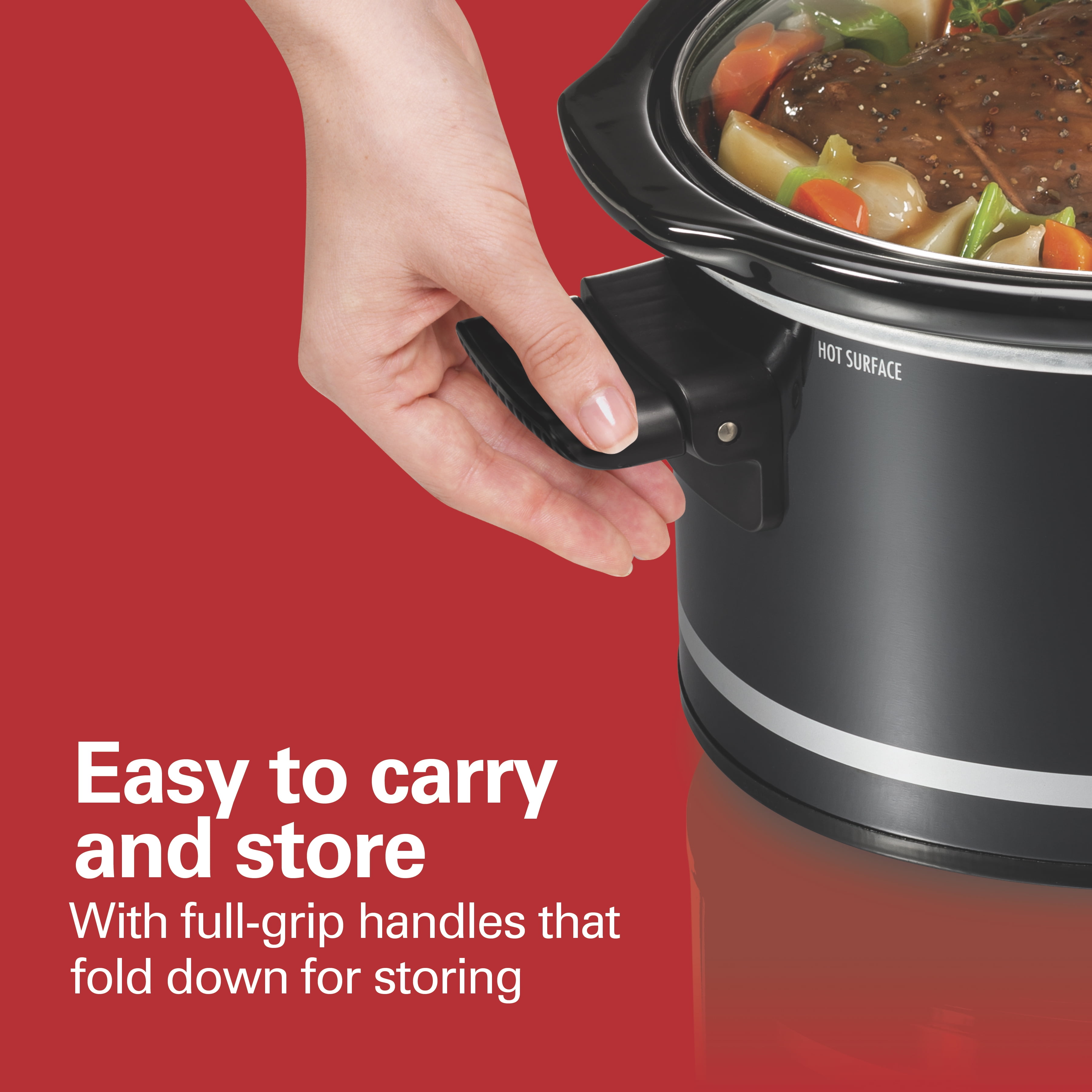 Hamilton Beach 8 Quart Slow Cooker, Black