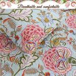 Blooming Red White Floral Cotton Quilt Set