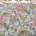 Blooming Red White Floral Cotton Quilt Set