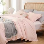 Blush Pink Soft Comforter Set with Pillowcases