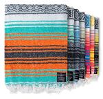 Handwoven Mexican Blanket for Yoga and Outdoors